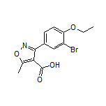 3-(3-Bromo-4-ethoxyphenyl)-5-methylisoxazole-4-carboxylic Acid