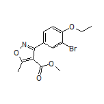 Methyl 3-(3-Bromo-4-ethoxyphenyl)-5-methylisoxazole-4-carboxylate