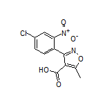 3-(4-Chloro-2-nitrophenyl)-5-methylisoxazole-4-carboxylic Acid