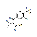 3-[3-Bromo-4-(trifluoromethyl)phenyl]-5-methylisoxazole-4-carboxylic Acid