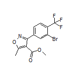 Methyl 3-[3-Bromo-4-(trifluoromethyl)phenyl]-5-methylisoxazole-4-carboxylate