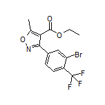 Ethyl 3-[3-Bromo-4-(trifluoromethyl)phenyl]-5-methylisoxazole-4-carboxylate