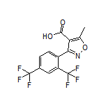 3-[2,4-Bis(trifluoromethyl)phenyl]-5-methylisoxazole-4-carboxylic Acid