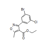 Ethyl 3-(3-Bromo-5-chlorophenyl)-5-methylisoxazole-4-carboxylate