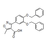 3-[3,4-Bis(benzyloxy)phenyl]-5-methylisoxazole-4-carboxylic Acid