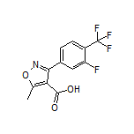 3-[3-Fluoro-4-(trifluoromethyl)phenyl]-5-methylisoxazole-4-carboxylic Acid