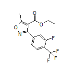 Ethyl 3-[3-Fluoro-4-(trifluoromethyl)phenyl]-5-methylisoxazole-4-carboxylate