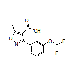 3-[3-(Difluoromethoxy)phenyl]-5-methylisoxazole-4-carboxylic Acid