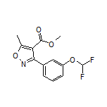 Methyl 3-[3-(Difluoromethoxy)phenyl]-5-methylisoxazole-4-carboxylate