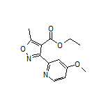 Ethyl 3-(4-Methoxy-2-pyridyl)-5-methylisoxazole-4-carboxylate