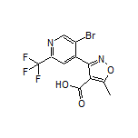 3-[5-Bromo-2-(trifluoromethyl)-4-pyridyl]-5-methylisoxazole-4-carboxylic Acid