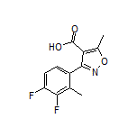 3-(3,4-Difluoro-2-methylphenyl)-5-methylisoxazole-4-carboxylic Acid