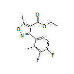 Ethyl 3-(3,4-Difluoro-2-methylphenyl)-5-methylisoxazole-4-carboxylate