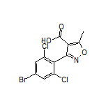 3-(4-Bromo-2,6-dichlorophenyl)-5-methylisoxazole-4-carboxylic Acid