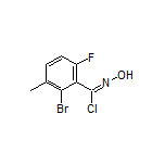 2-Bromo-6-fluoro-N-hydroxy-3-methylbenzimidoyl Chloride