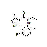 Ethyl 3-(2-Bromo-6-fluoro-3-methylphenyl)-5-methylisoxazole-4-carboxylate