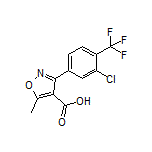 3-[3-Chloro-4-(trifluoromethyl)phenyl]-5-methylisoxazole-4-carboxylic Acid