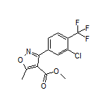 Methyl 3-[3-Chloro-4-(trifluoromethyl)phenyl]-5-methylisoxazole-4-carboxylate