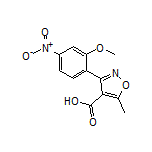 3-(2-Methoxy-4-nitrophenyl)-5-methylisoxazole-4-carboxylic Acid