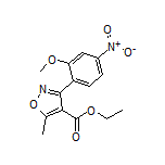 Ethyl 3-(2-Methoxy-4-nitrophenyl)-5-methylisoxazole-4-carboxylate