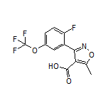 3-[2-Fluoro-5-(trifluoromethoxy)phenyl]-5-methylisoxazole-4-carboxylic Acid