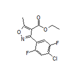 Ethyl 3-(4-Chloro-2,5-difluorophenyl)-5-methylisoxazole-4-carboxylate