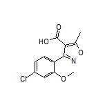 3-(4-Chloro-2-methoxyphenyl)-5-methylisoxazole-4-carboxylic Acid