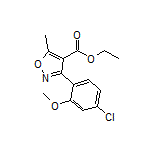 Ethyl 3-(4-Chloro-2-methoxyphenyl)-5-methylisoxazole-4-carboxylate