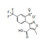 5-Methyl-3-[2-nitro-4-(trifluoromethyl)phenyl]isoxazole-4-carboxylic Acid