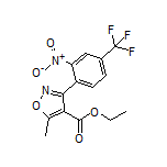 Ethyl 5-Methyl-3-[2-nitro-4-(trifluoromethyl)phenyl]isoxazole-4-carboxylate