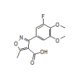 3-(3-Fluoro-4,5-dimethoxyphenyl)-5-methylisoxazole-4-carboxylic Acid