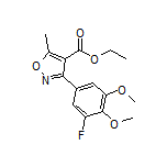 Ethyl 3-(3-Fluoro-4,5-dimethoxyphenyl)-5-methylisoxazole-4-carboxylate