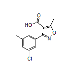 3-(3-Chloro-5-methylphenyl)-5-methylisoxazole-4-carboxylic Acid