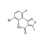 3-(3-Bromo-2,6-difluorophenyl)-5-methylisoxazole-4-carboxylic Acid