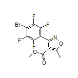 Methyl 3-(4-Bromo-2,3,5,6-tetrafluorophenyl)-5-methylisoxazole-4-carboxylate