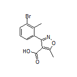 3-(3-Bromo-2-methylphenyl)-5-methylisoxazole-4-carboxylic Acid