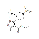 Ethyl 5-Methyl-3-[4-nitro-2-(trifluoromethyl)phenyl]isoxazole-4-carboxylate