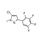 5-Chloro-1-methyl-3-(2,3,4,5-tetrafluorophenyl)-1H-pyrazole