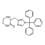 3-[(1-Trityl-4-imidazolyl)methyl]piperazin-2-one