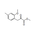 Methyl 3-(2-Methoxy-4-methylphenyl)-2-oxopropanoate