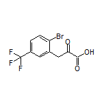 3-[2-Bromo-5-(trifluoromethyl)phenyl]-2-oxopropanoic Acid