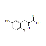 3-(5-Bromo-2-iodophenyl)-2-oxopropanoic Acid