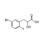 3-(5-Bromo-2-iodophenyl)-2-hydroxypropanoic Acid