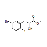 Methyl 3-(5-Bromo-2-iodophenyl)-2-hydroxypropanoate