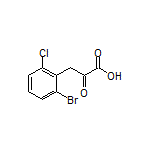 3-(2-Bromo-6-chlorophenyl)-2-oxopropanoic Acid