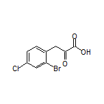 3-(2-Bromo-4-chlorophenyl)-2-oxopropanoic Acid