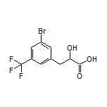 3-[3-Bromo-5-(trifluoromethyl)phenyl]-2-hydroxypropanoic Acid