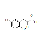 3-(2-Bromo-5-chlorophenyl)-2-oxopropanoic Acid