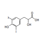 2-Hydroxy-3-(4-hydroxy-3,5-diiodophenyl)propanoic Acid