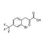 3-[2-Bromo-4-(trifluoromethyl)phenyl]-2-oxopropanoic Acid